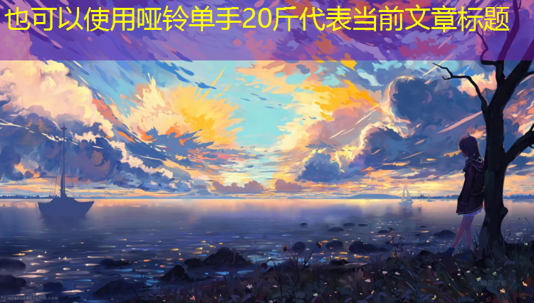 哑铃单手20斤